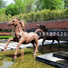 銅馬雕塑，鍛銅動物雕塑