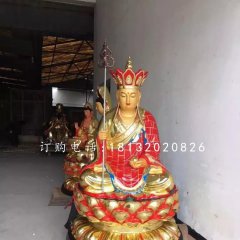 玻璃鋼彩繪佛像，地藏王菩薩雕塑