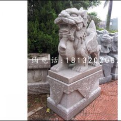 大理石貔貅，神獸石雕