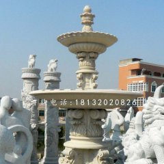 歐式噴泉石雕，廣場景觀雕塑