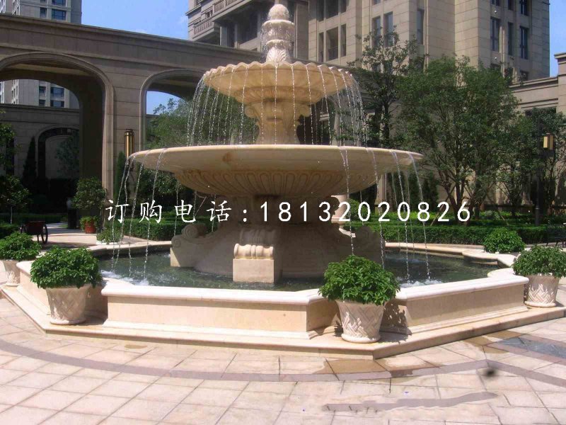 小區(qū)噴泉石雕，景觀石雕