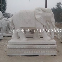 吉祥大象石雕，動(dòng)物石雕