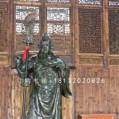 立式關(guān)公石雕，大理石關(guān)公