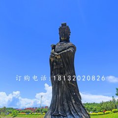 媽祖銅雕，廣場神仙銅雕