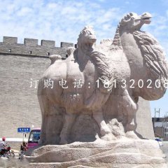 駱駝石雕，大理石動(dòng)物雕塑