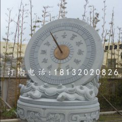 青石日晷雕塑，校園雕塑