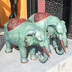 青銅小象銅雕，動(dòng)物銅雕