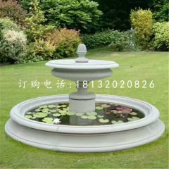 雙層小型噴泉石雕，庭院噴泉石雕