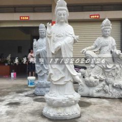 觀音菩薩石雕，大理石觀音菩薩雕塑