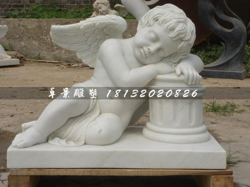 漢白玉小天使雕塑石雕西方小孩