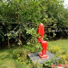 不銹鋼抽象人物，公園人物雕塑