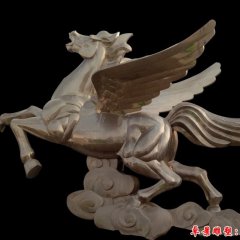 馬踏祥云雕塑，不銹鋼馬雕塑