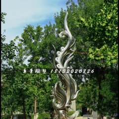 鳳凰雕塑，公園不銹鋼雕塑