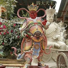 廣目天王雕塑，玻璃鋼神仙雕塑