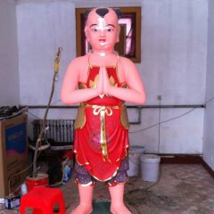 玻璃鋼善財(cái)?shù)袼?，寺廟神仙雕塑