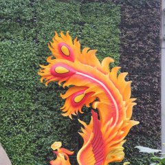 玻璃鋼鳳凰雕塑，彩繪鳳凰雕塑