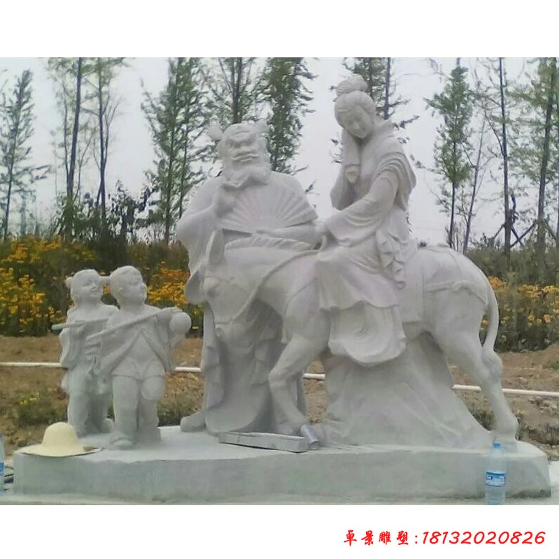 鐘馗嫁妹石雕,公園鐘馗石雕